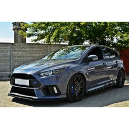 Накладка сплиттер на передний бампер вариант 3 на Ford Focus III RS рестайл